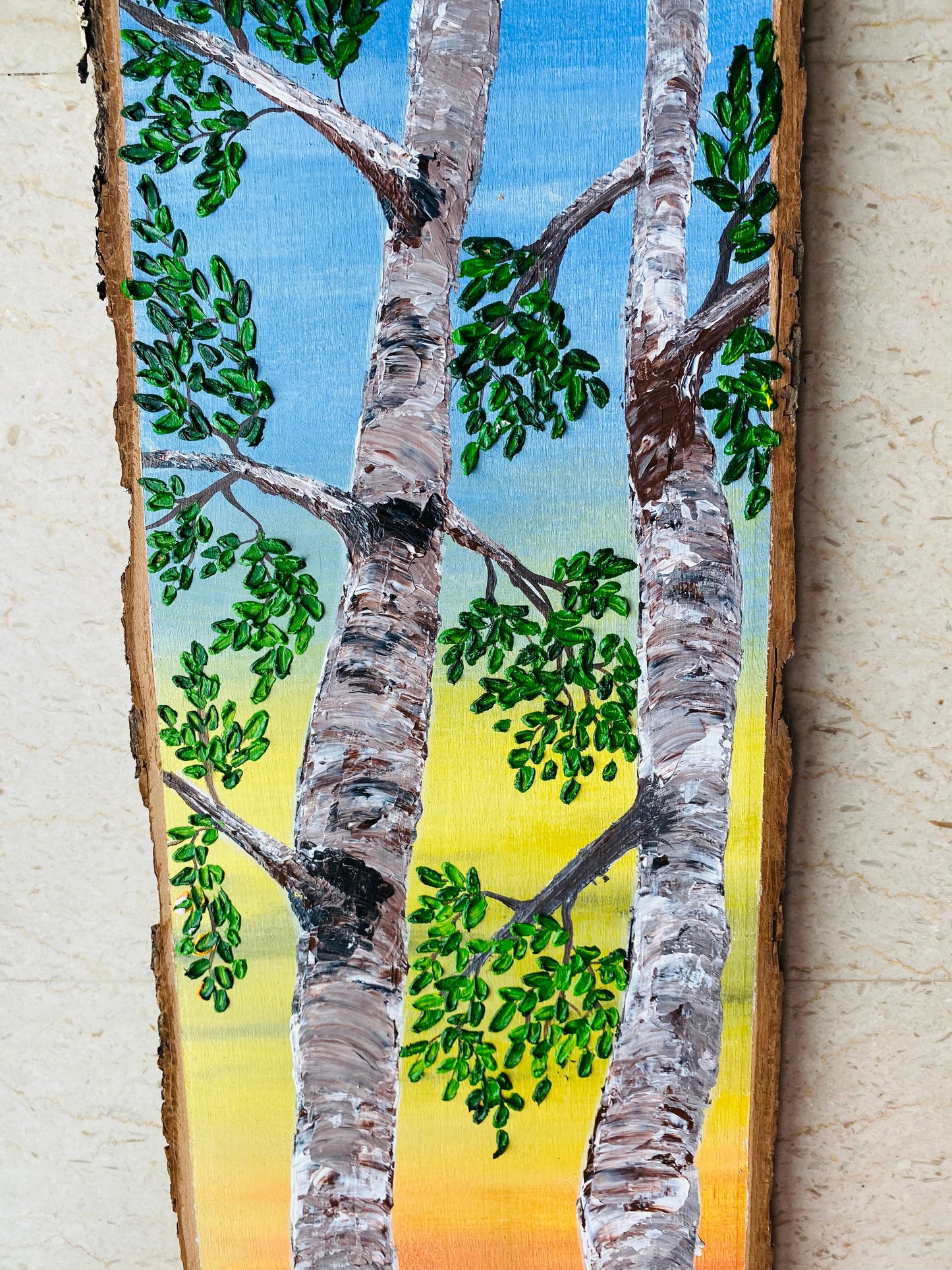 “Long Birch Trees”