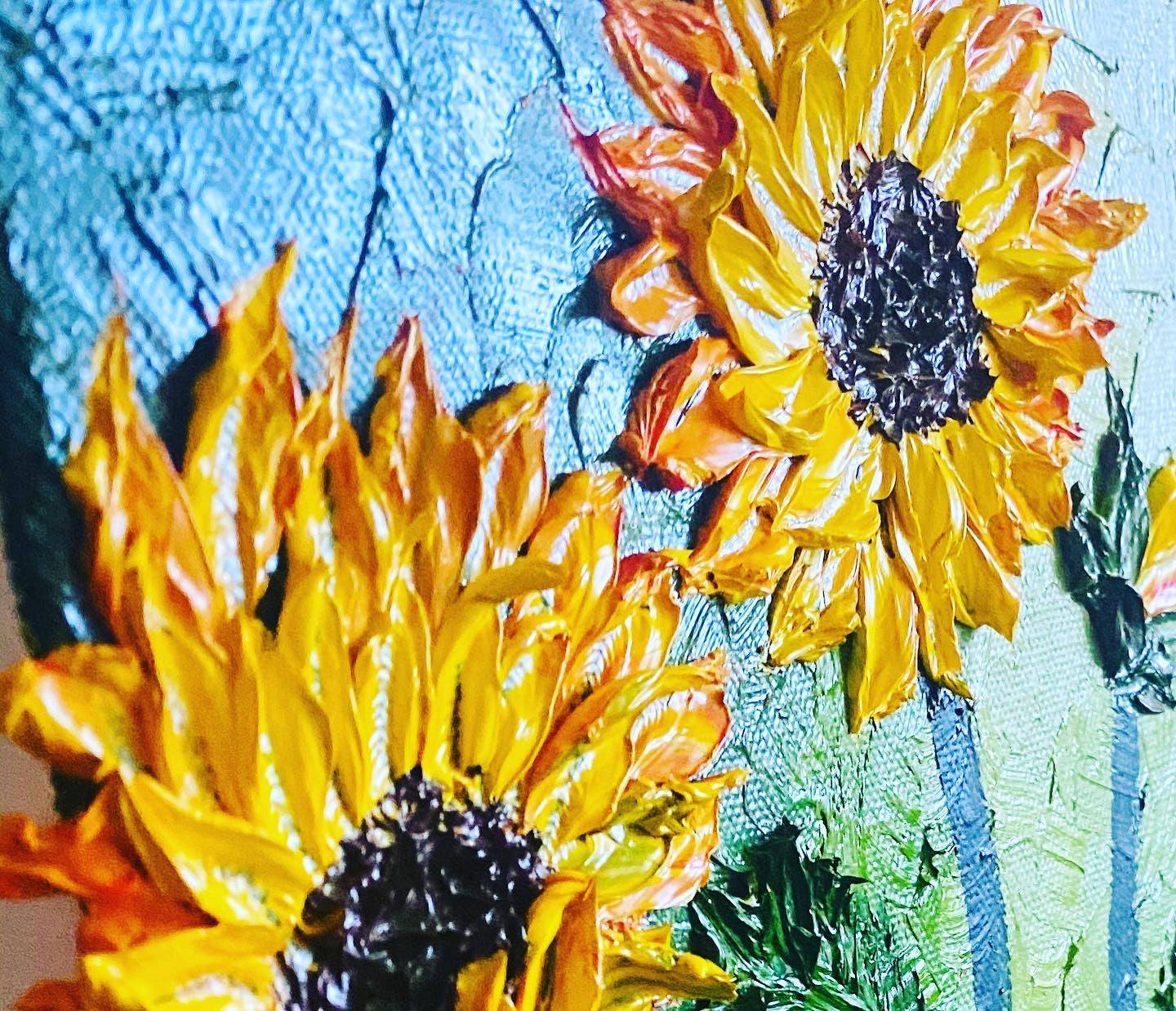 “Sunflower bunch in a garden”